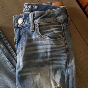 American Eagle Skinny ripped Jeggings